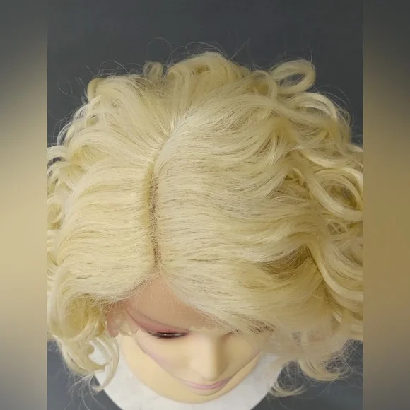 Blonde Lace Front Wavy Lob Heat Resistant Wig Blonde Lace Front Wig | WigIsFashion main image 4